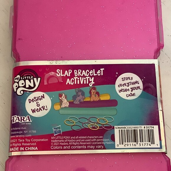 My Little Pony Slap Bracelet Activity Kit 3 Slap Bracelets 3 Charms 12 Loops NEW - Picture 4 of 4